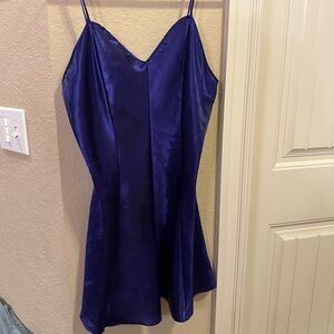Vintage Val Mode Deep Purple Satin Lingerie